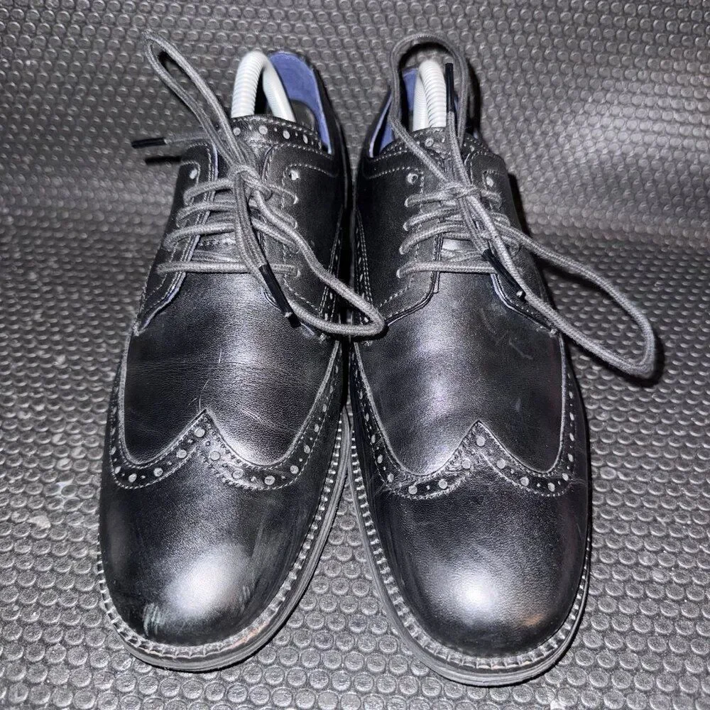 Cole Haan Original Grand Black Leather Wing Tip Oxfords Dress Shoes Men’s 8M